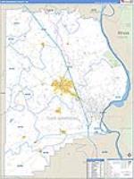 Cape Girardeau, Mo Carrier Route Wall Map